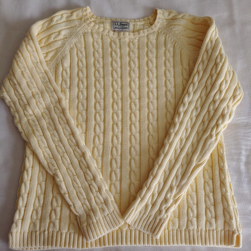 L.L. Bean cable sweater